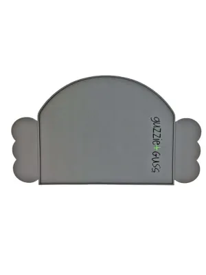 Silicone Placemat For Perch Hook On High Chair - Grey