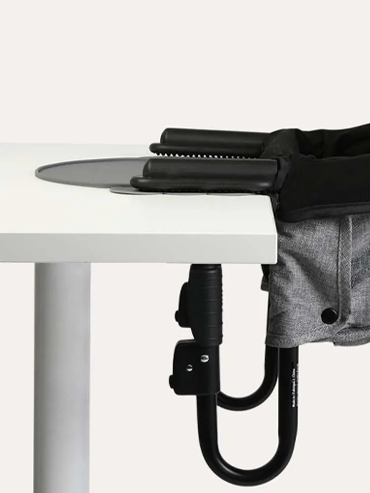 Silicone Placemat For Perch Hook On High Chair - Grey