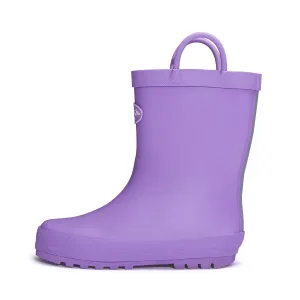 Solid Matte Easy-On Handle Rain Boots