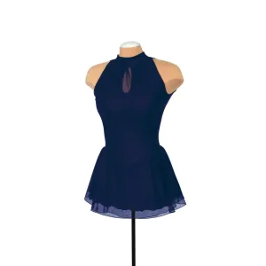 Solitaire Skatewear F22008P/R Mesh Keyhole Dress: Plain or with Crystals