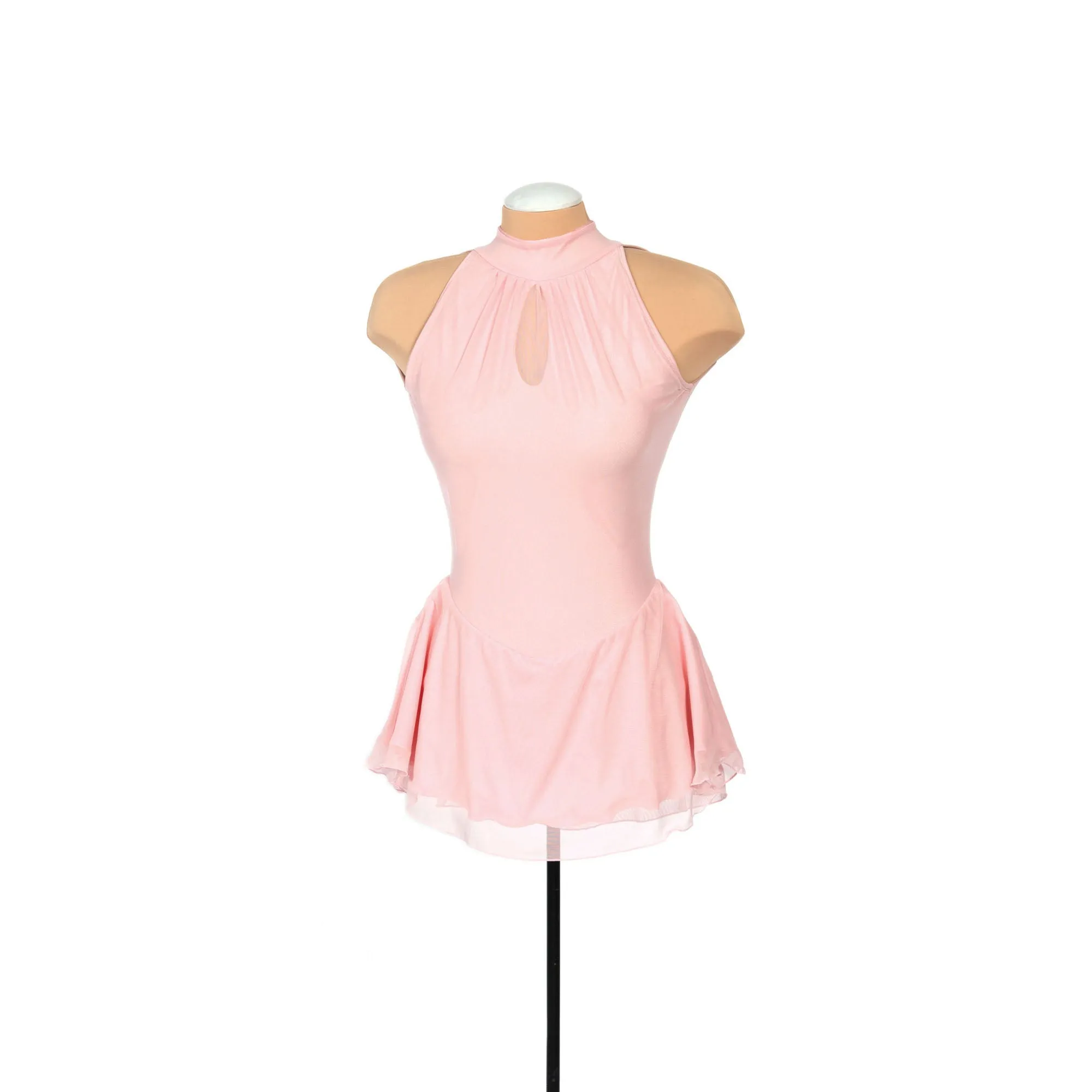 Solitaire Skatewear F22008P/R Mesh Keyhole Dress: Plain or with Crystals