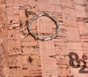 Sparkling Silver stretch ring