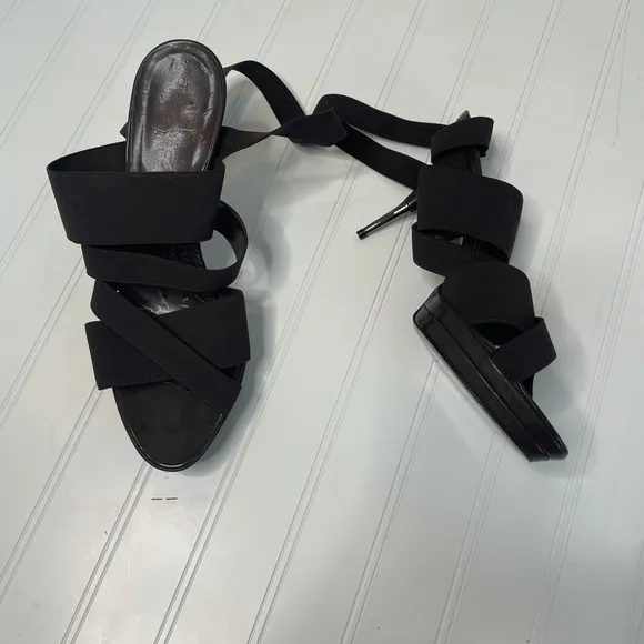 Stella McCartney heels women’s 40 brown strap stretch shoes