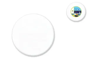 Stretch Artist Canvas: Round 10" Primed Back-Stapled
