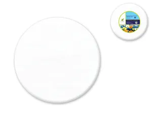 Stretch Artist Canvas: Round 13" Primed Back-Stapled