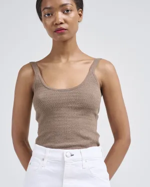 stretch pointelle camisole