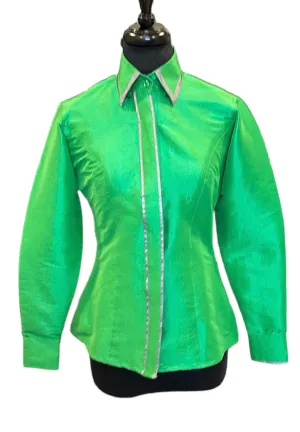 Stretch Taffeta Western Zip Up