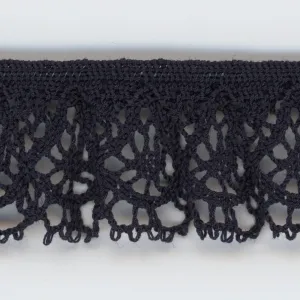 Stretch Torchon Lace #47 Night Blue