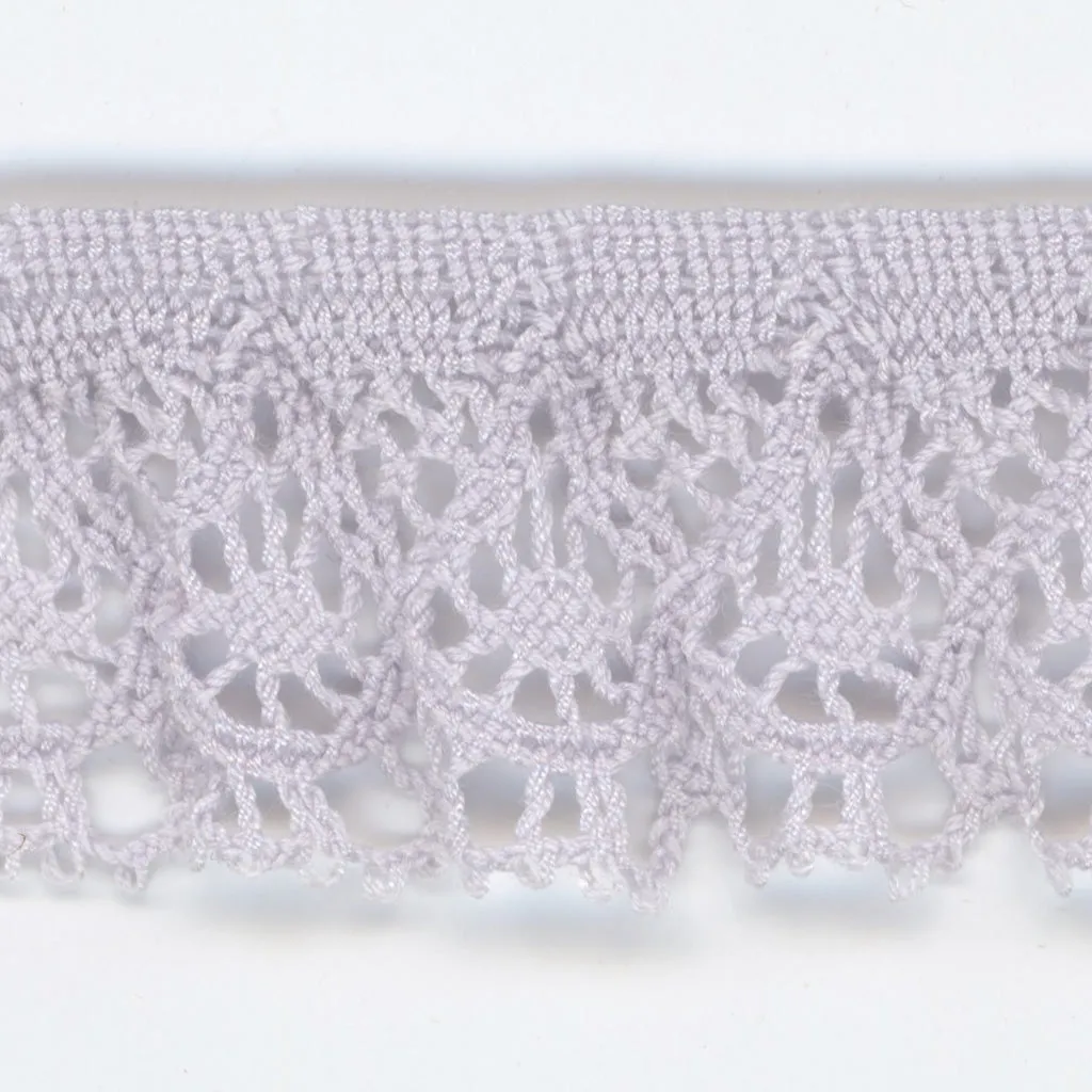 Stretch Torchon Lace #93 Silver Rose