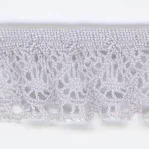 Stretch Torchon Lace #93 Silver Rose