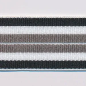 Stripe Stretch Tape #34 Black & White & Gray