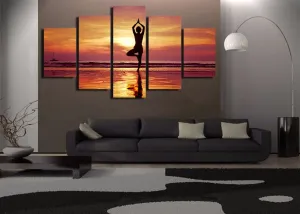 Sunset Yoga Canvas