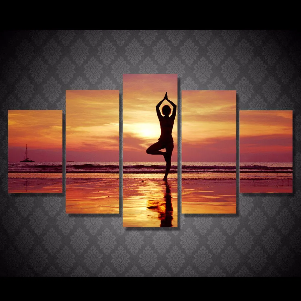 Sunset Yoga Canvas