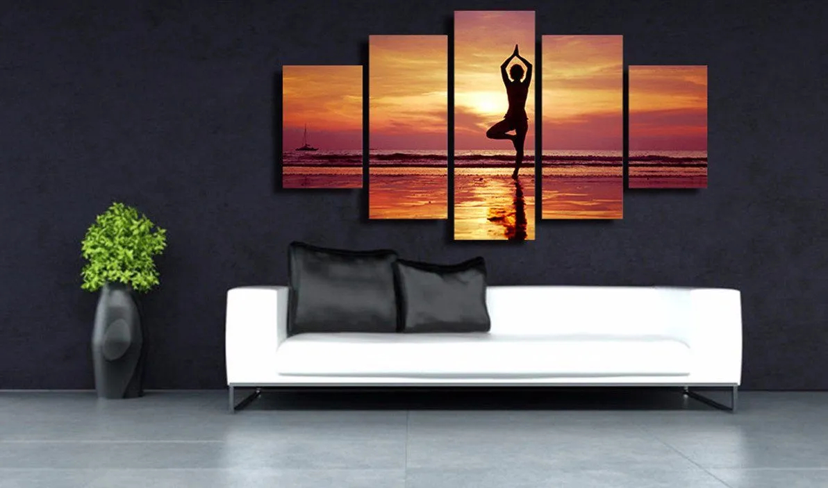Sunset Yoga Canvas