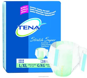 TENA Stretch Brief, Super Absorbency [TENA STRETCH SUPER BRFS L-XL]