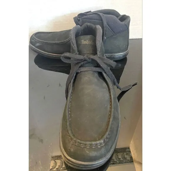 Timberland Boots Newmarket Cupsole Chukka Green Black Ankle Boots Size 12 M