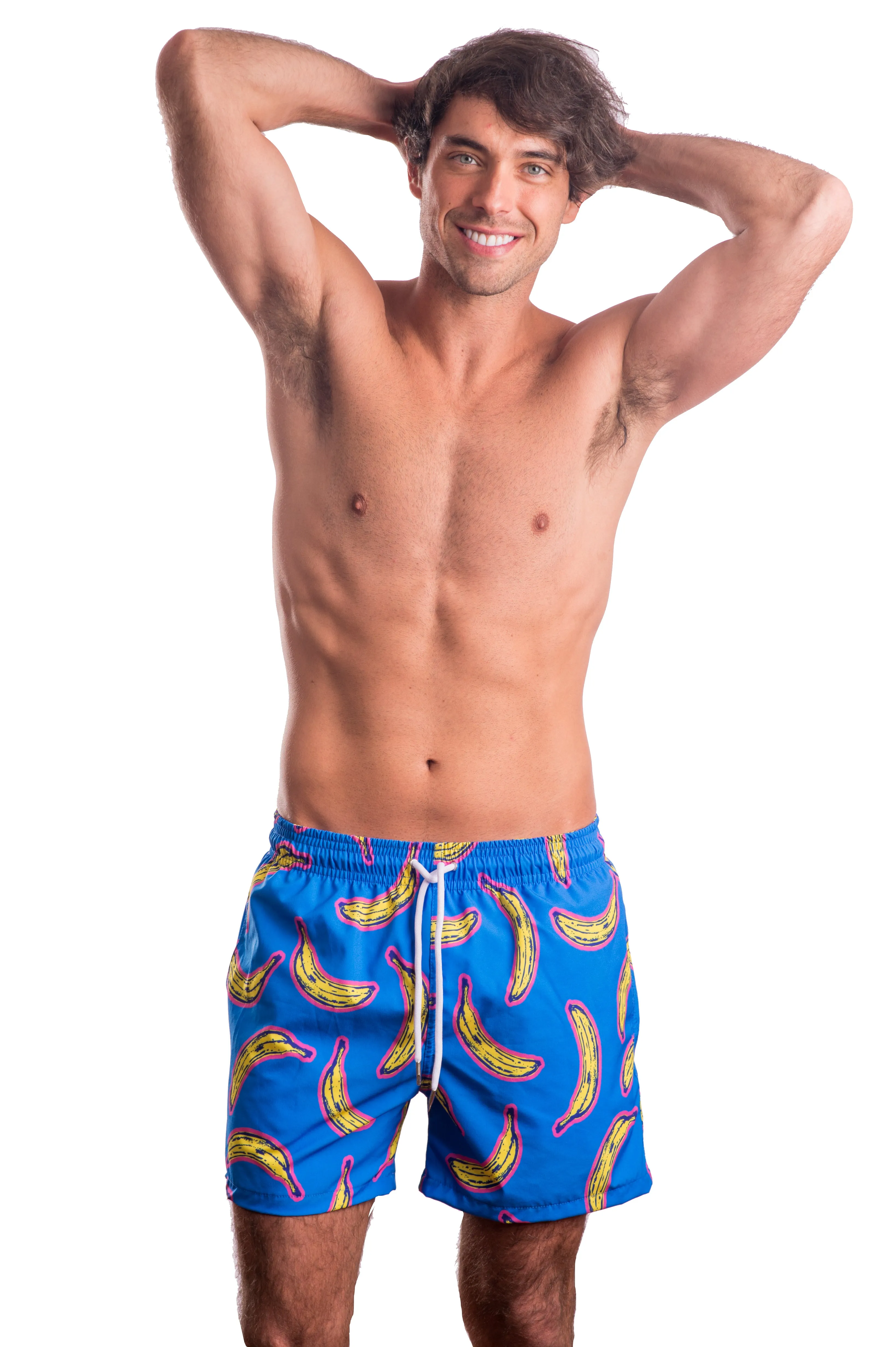 Traje de Baño con Estampado "Bananas" para Hombre - 4 Way Stretch