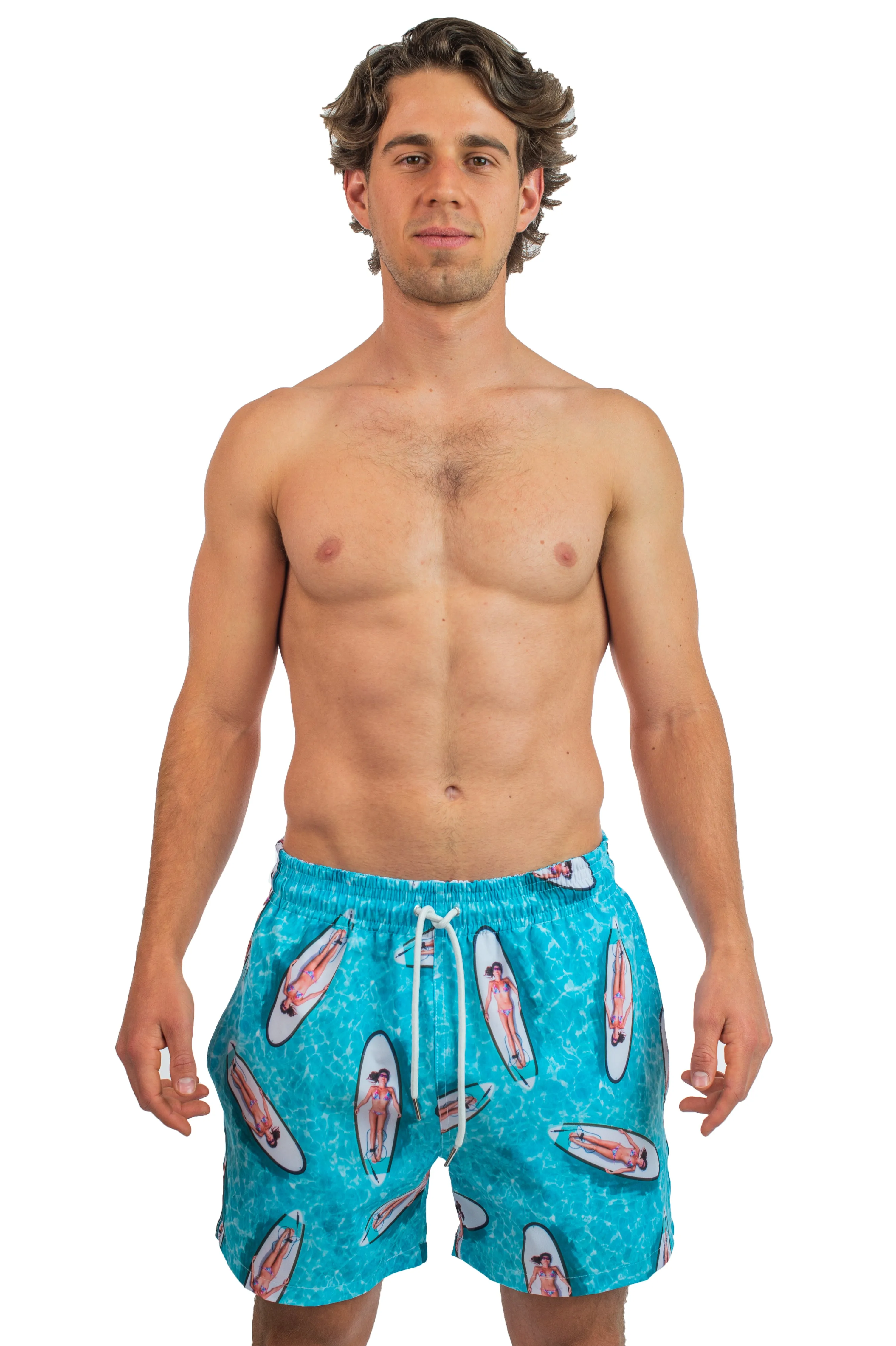 Traje de Baño con Estampado "Paddle Surf" para Hombre - 4 Way Stretch