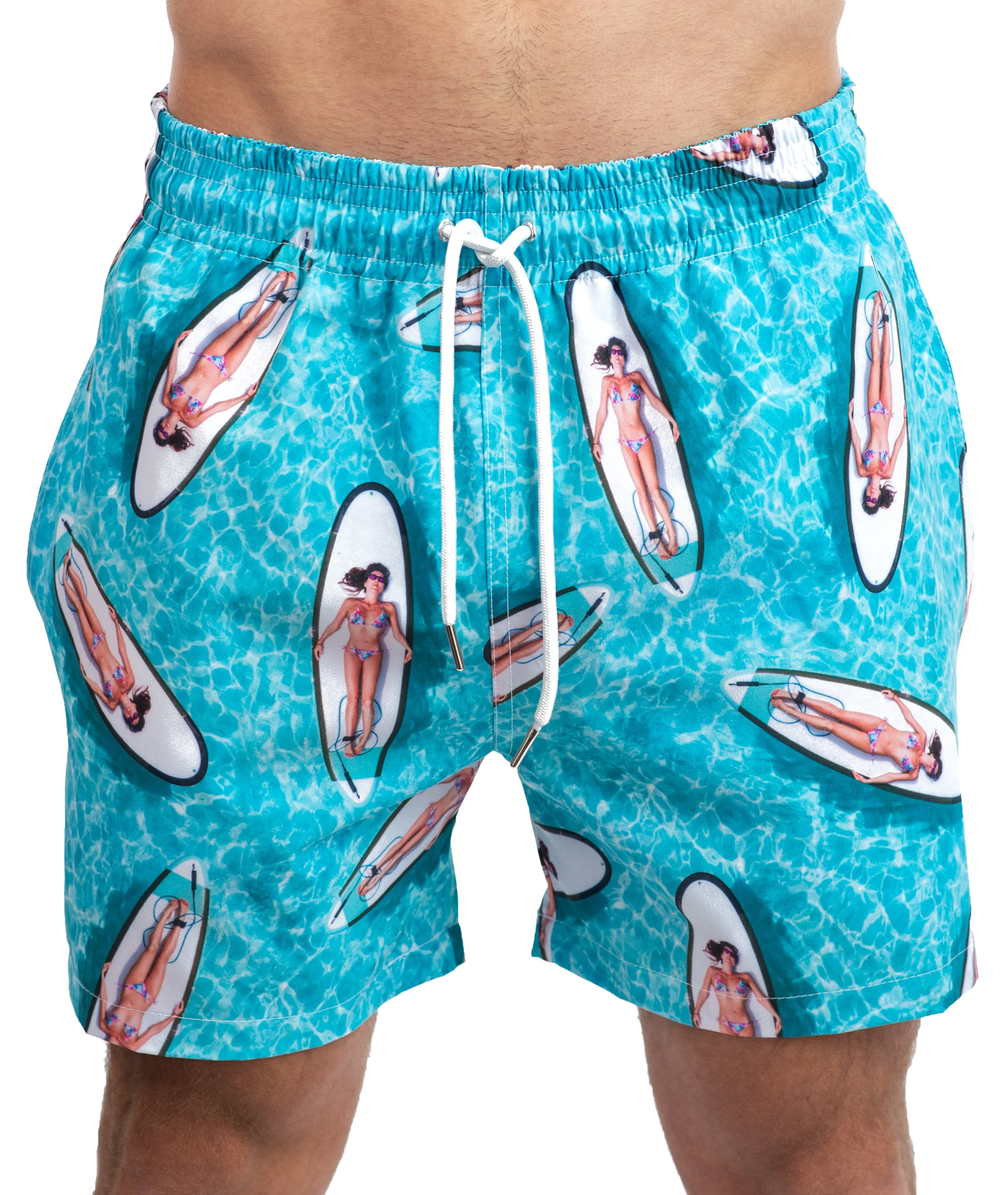 Traje de Baño con Estampado "Paddle Surf" para Hombre - 4 Way Stretch