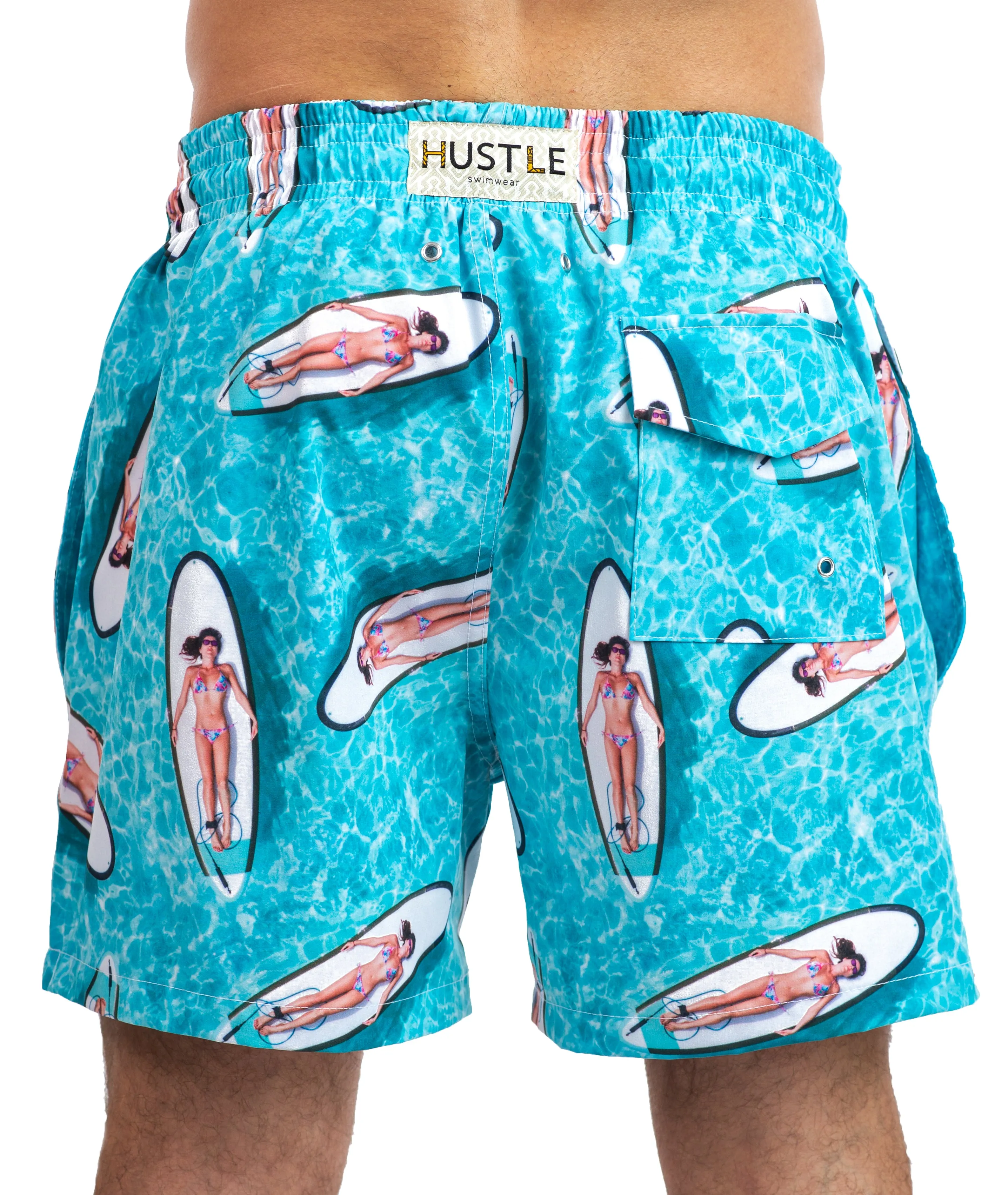 Traje de Baño con Estampado "Paddle Surf" para Hombre - 4 Way Stretch