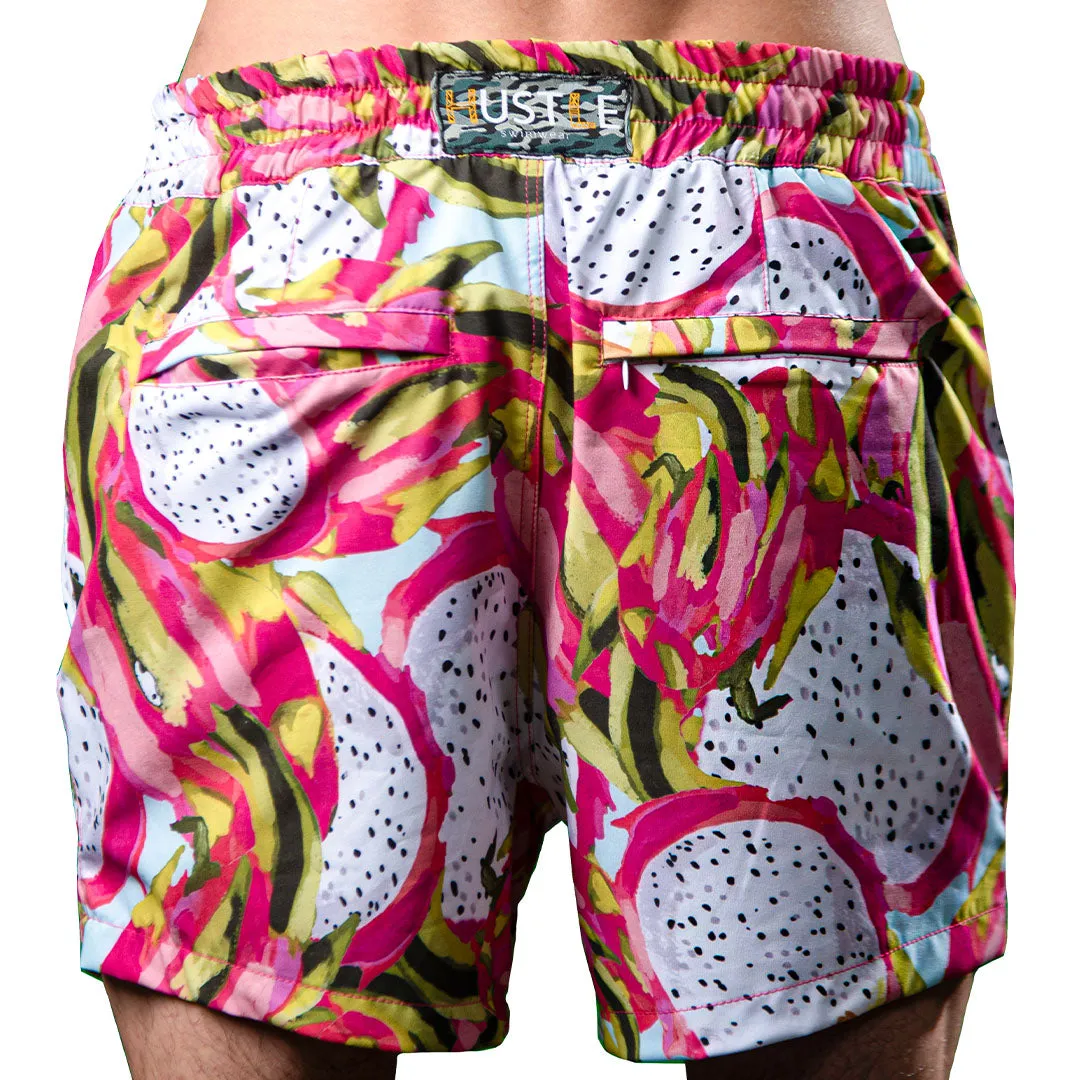 Traje de Baño con Estampado "Pitahaya" para Hombre - 4 Way Stretch