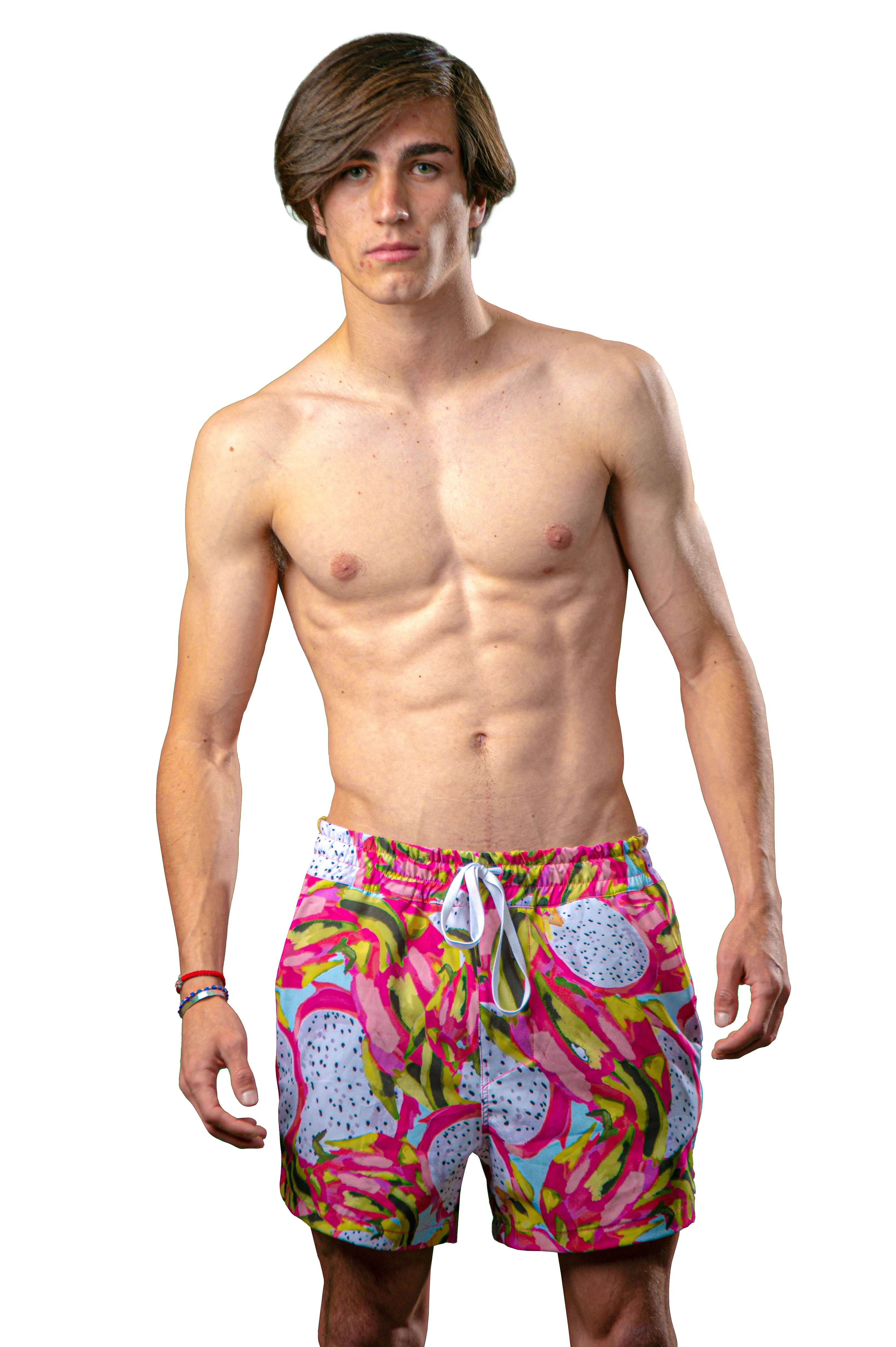 Traje de Baño con Estampado "Pitahaya" para Hombre - 4 Way Stretch
