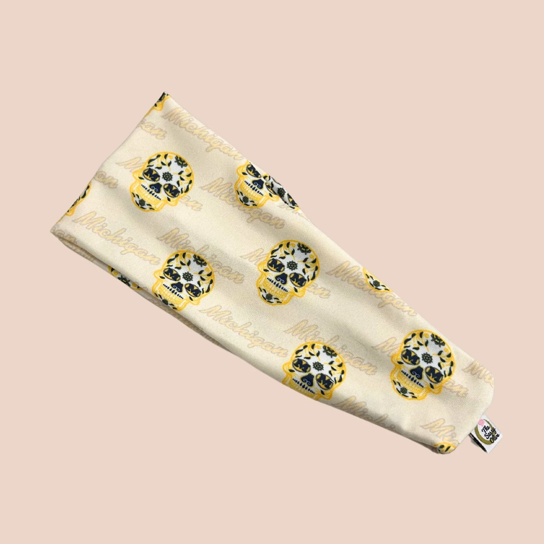 U of M Sugar Skull Stretch Headband