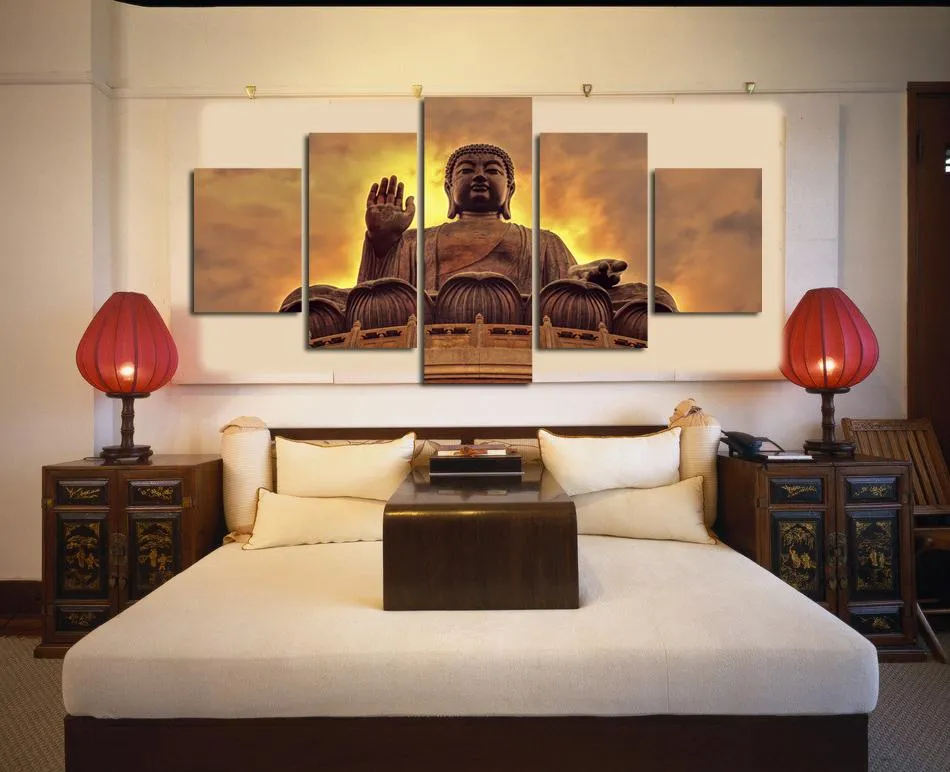 Watchful Buddha Canvas