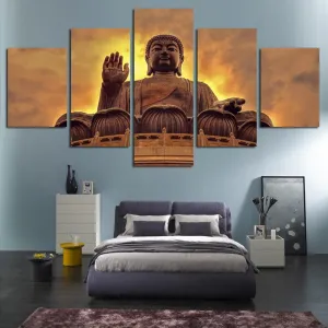 Watchful Buddha Canvas