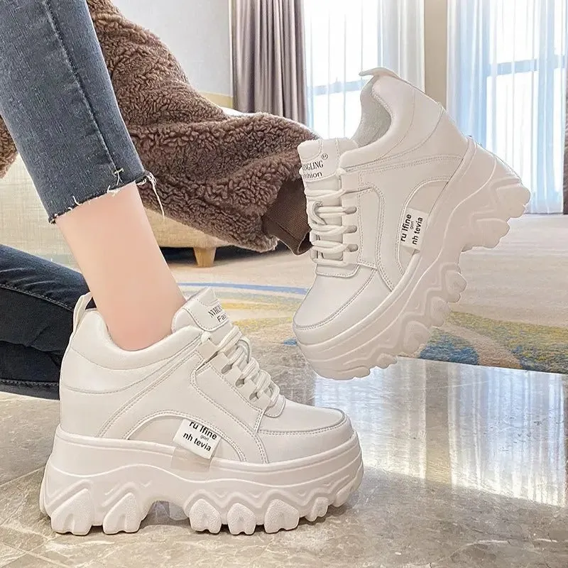 Wedge sneakers shoes for womens
