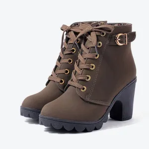 Women Cross strappy booties Martin boots Women