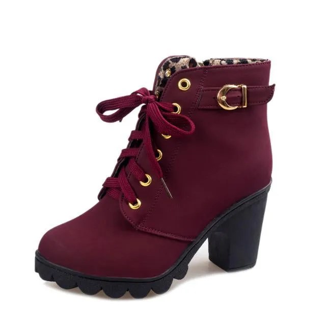 Women Cross strappy booties Martin boots Women