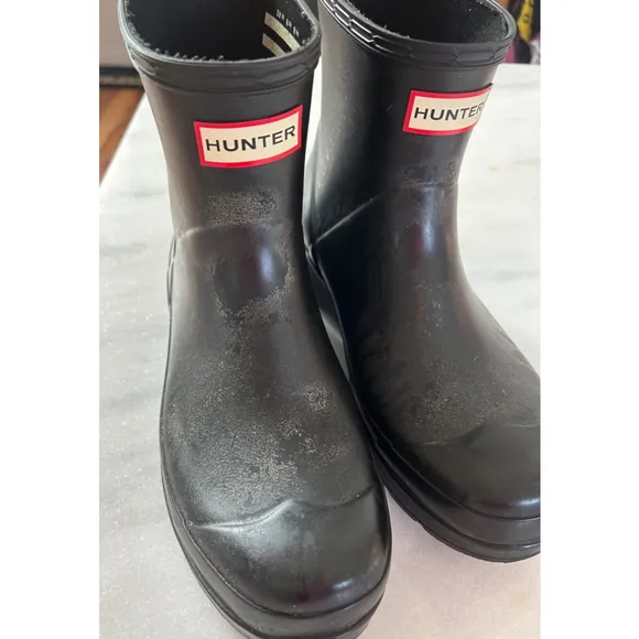 Women's Hunter Rain Boots Size 9 Black