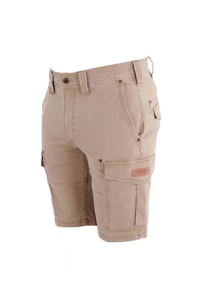 Wrangler Connor Cargo Mens Shorts Camel