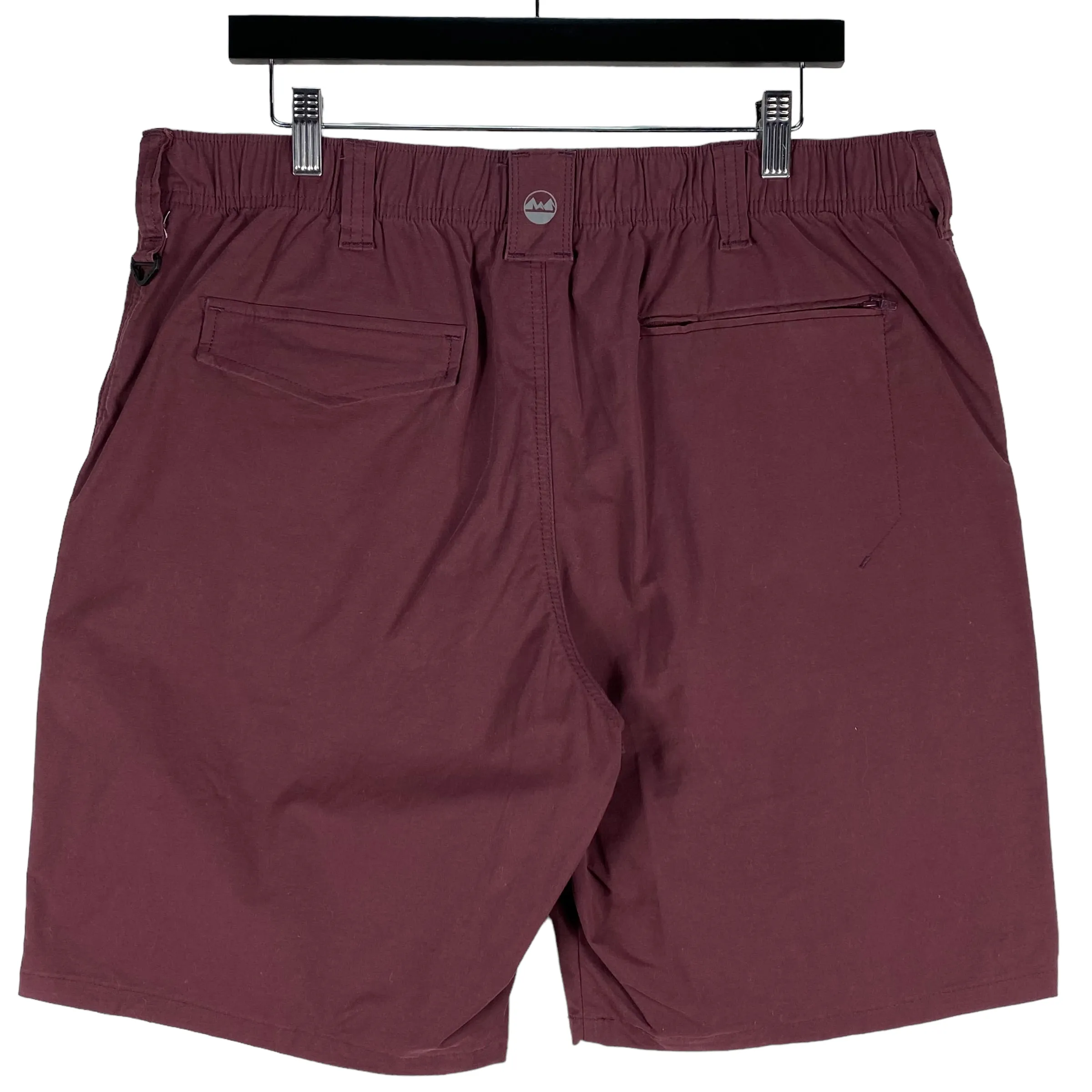 Wrangler Outdoor Maroon Brown Stretch Canvas Chino Shorts W37