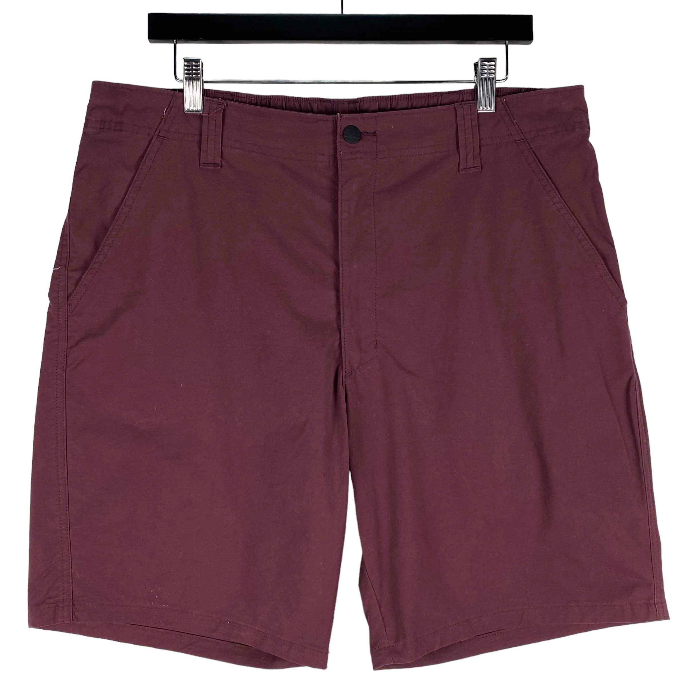 Wrangler Outdoor Maroon Brown Stretch Canvas Chino Shorts W37
