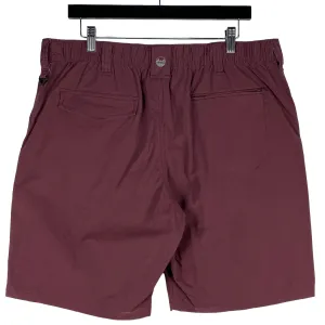 Wrangler Outdoor Maroon Brown Stretch Canvas Chino Shorts W37
