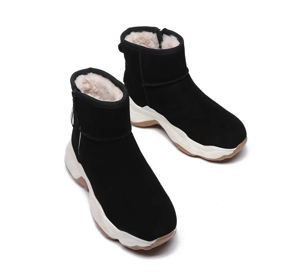 Zipper Ankle Boots Women Fronia