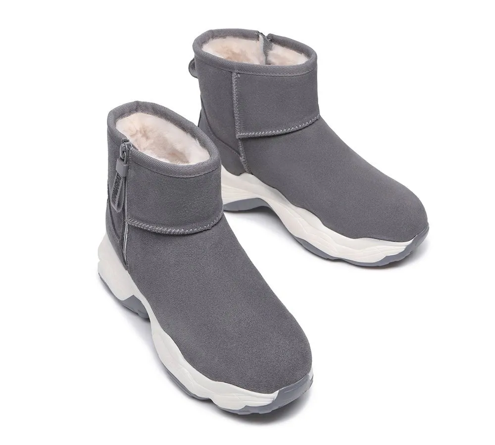 Zipper Ankle Boots Women Fronia