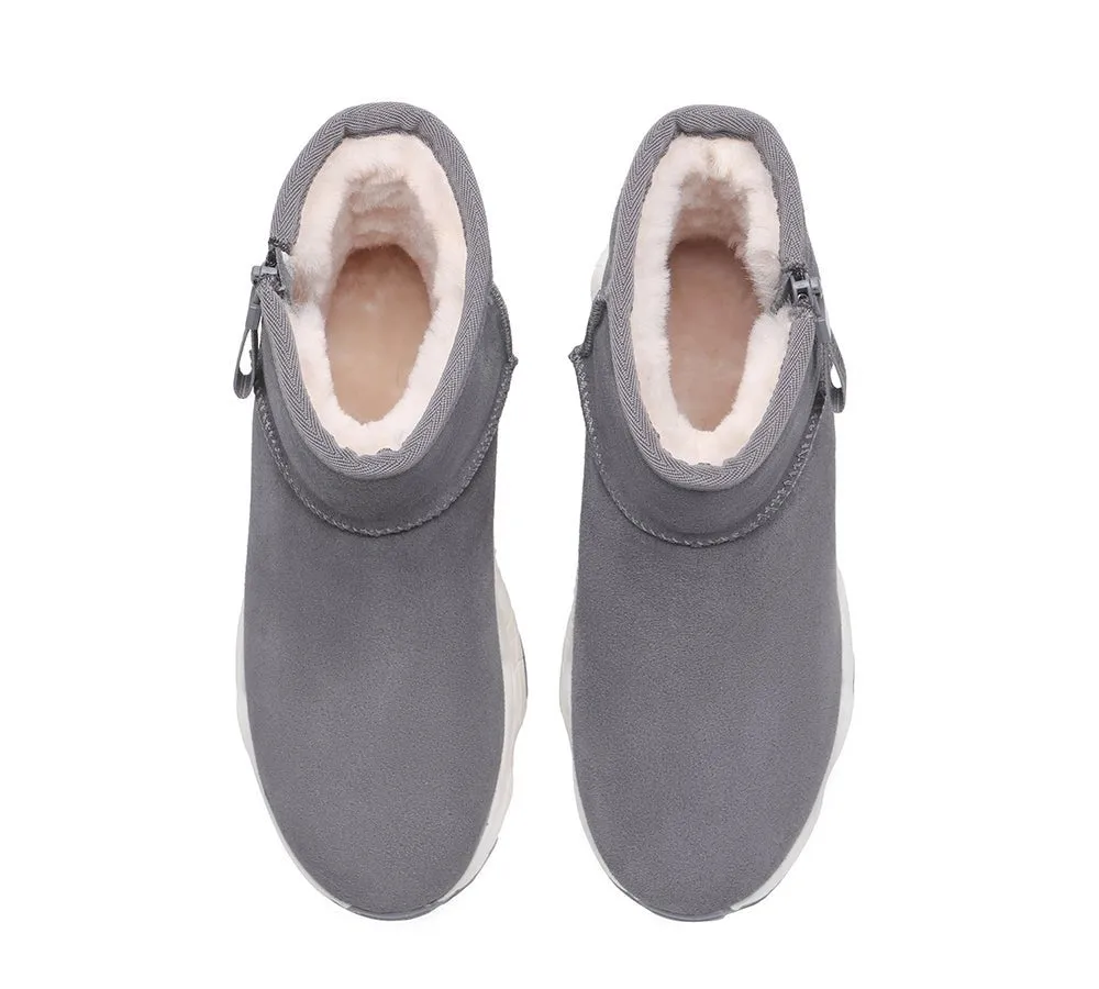 Zipper Ankle Boots Women Fronia