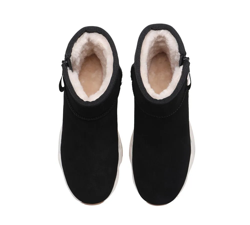 Zipper Ankle Boots Women Fronia